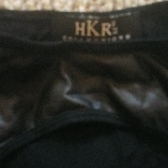 HKR Faux Leather top size medium le - Picture 2 of 5